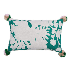 Poppy Green cushion