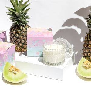 Candle Pink Opal - Frangipani, Melon + Pineapple