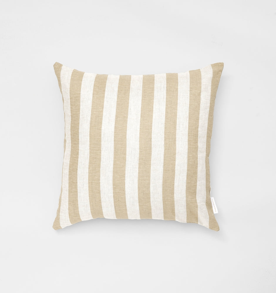 Stripe Square Linen Cushion      (set of 2)