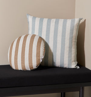 Stripe Square Linen Cushion      (set of 2)